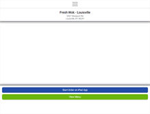 Tablet Screenshot of freshwoklouisville.com